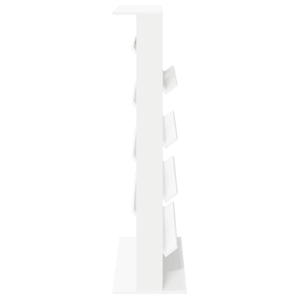 Scaffale per riviste Bianco 70 x 41 x 156 cm Legno multistrato