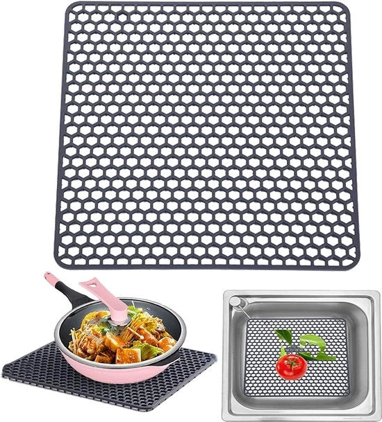 Mat di alluminio per vasca da bagno - resistente al calore e antiscivolo - formato grande