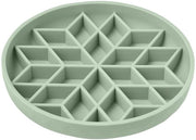 Anti-Gulping per Cani, Anti-Gulping per Cani per Gatti e Cuccioli, Alimentazione Salutare Previene un Senso di Soffiatazione, Anti-Slittamento, Silicone Ecocompatibile, Forma a Reticolo (Verde Chlorotico)