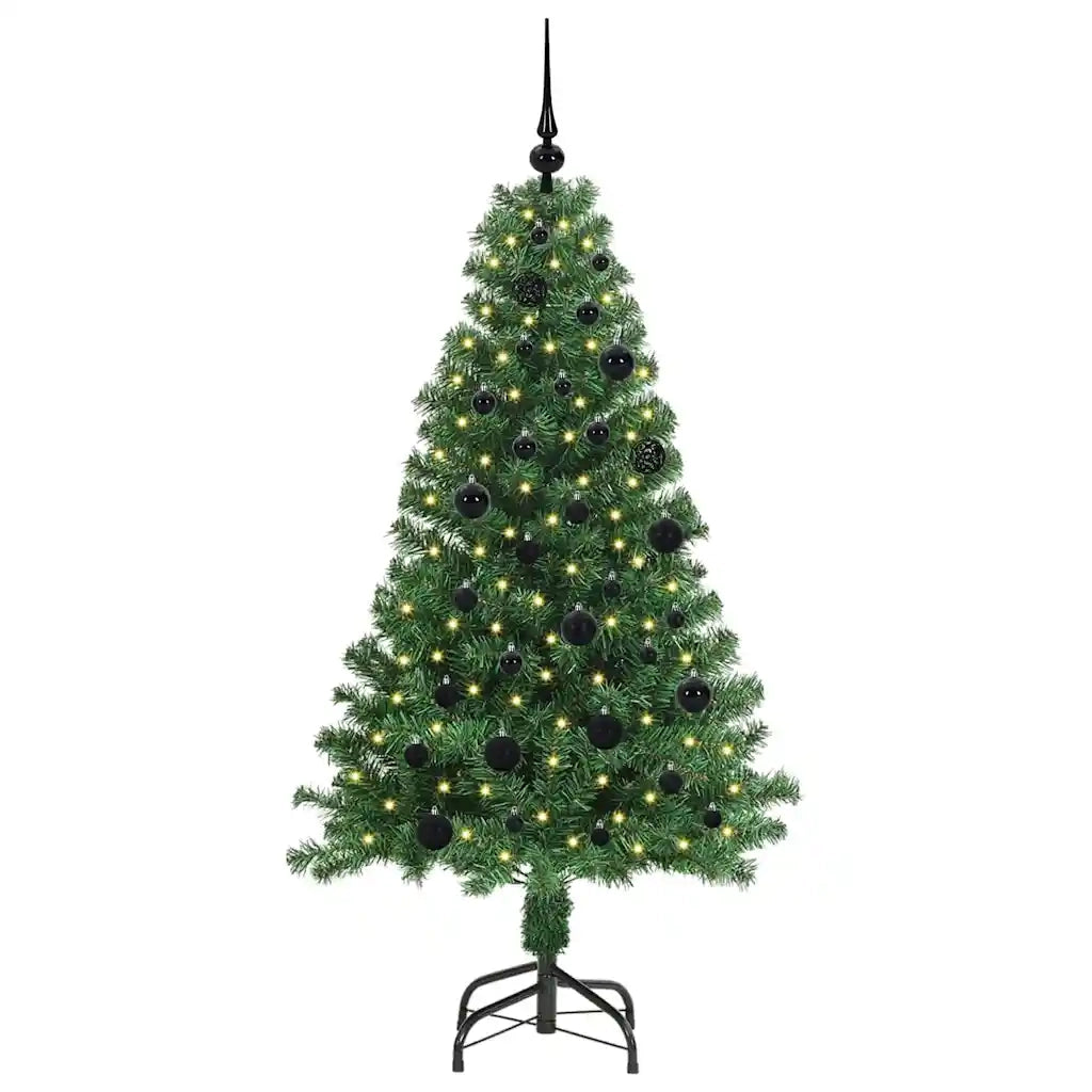 Albero di Natale artificiale con 150 LED Verde 150 cm 3396901
