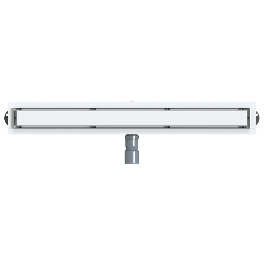 Scarico doccia 2-in-1 con sifone a 360° Argento 80 cm