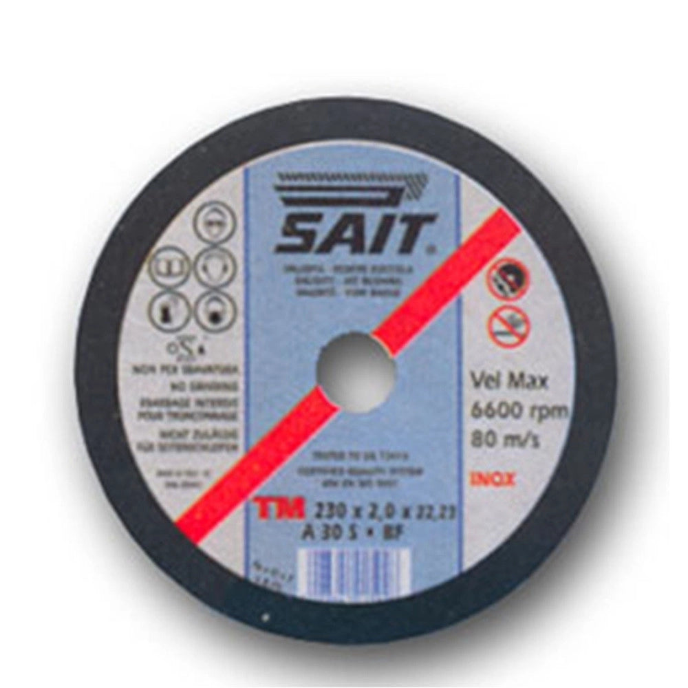 Trade Shop - Sait 230x2x22 Disco Mola Da Taglio Per Metalli Inox Abrasivo Ferro Flex -
