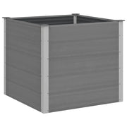 Fioriere | Cassetta per fiori | Letto Rialzato da Giardino in WPC 100x100x91 cm Grigio
