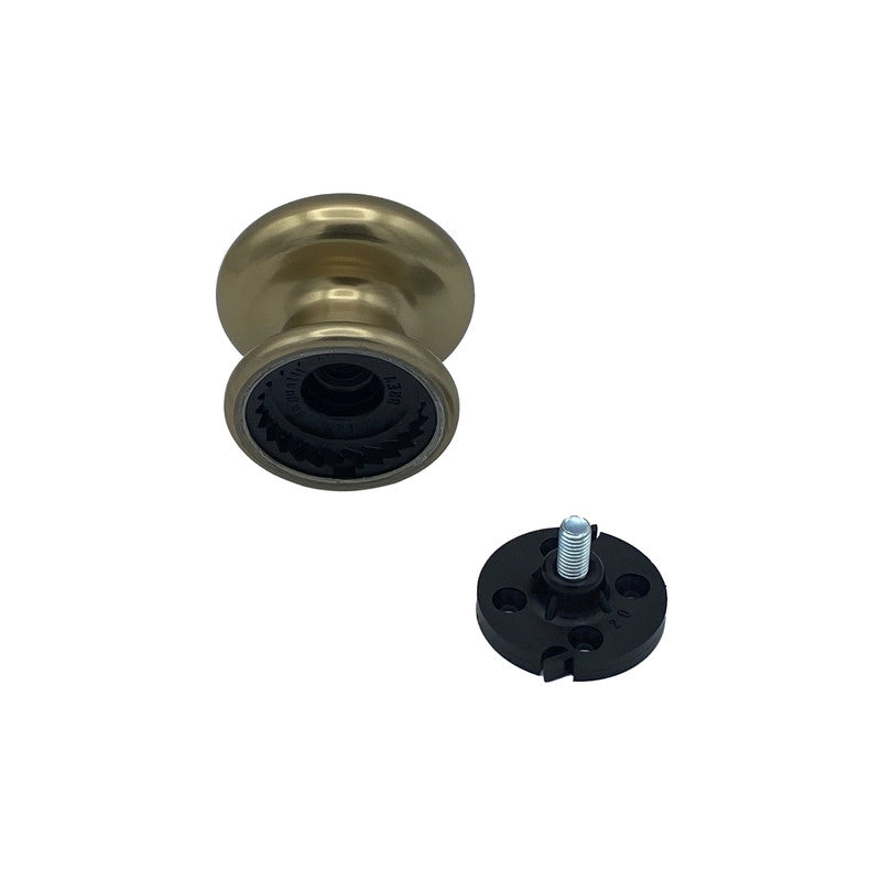 Pomolo fisso per porta SAGUATTI 173/70CB in alluminio bronzo lucido