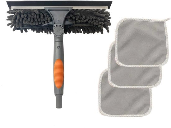 Kit per pulire vetri con 1 set di 3 spugne