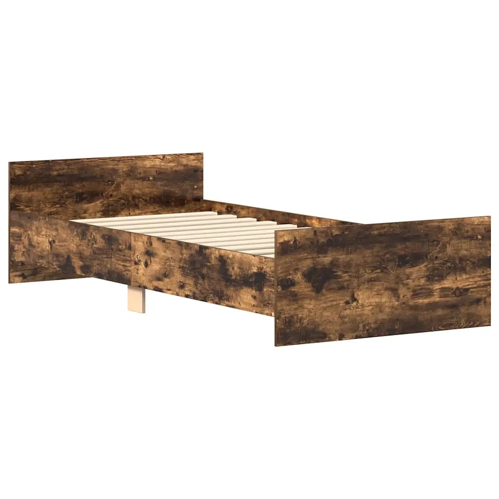 Giroletto senza Materasso Rovere Fumo 90x200 cm in Truciolato 835929