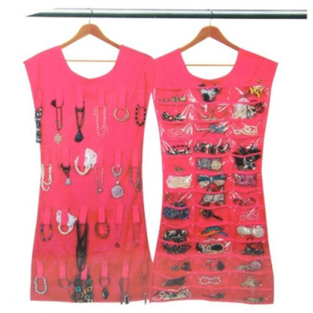 VESTITO ABITO PORTA GIOIE ESPOSITORE ORECCHINI BRACCIALI ANELLI BIGIOTTERIA -