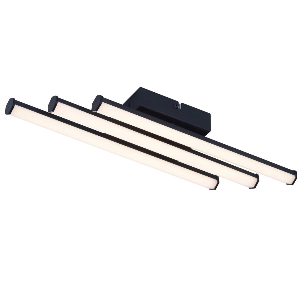 ZMH Lampada da soffitto a LED per soggiorno moderna nera luce acqua interni 3000K cucina corridoio