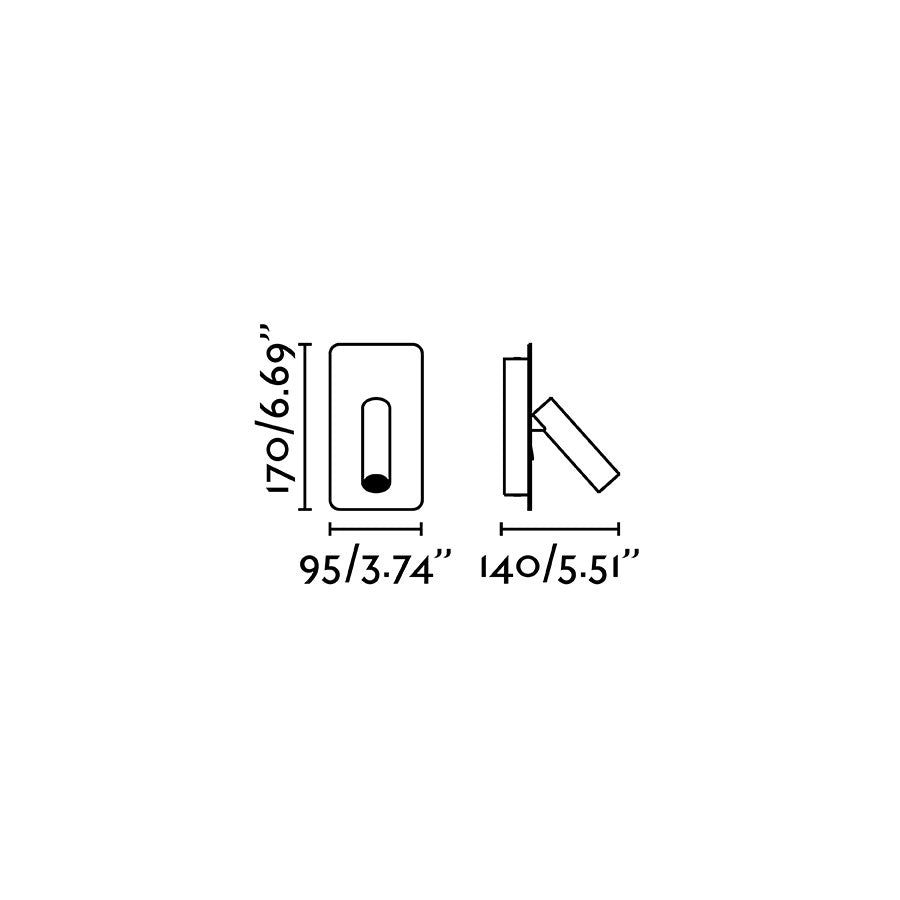 SUAU, Applique con USB per Interni, Faro Barcelona