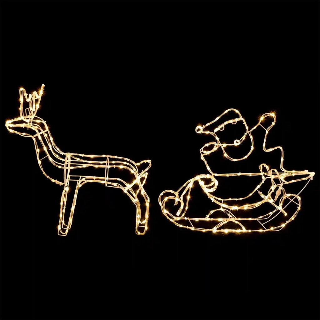 Decorazione natalizia con renna e slitta LOVIISA 320 LED 42053460