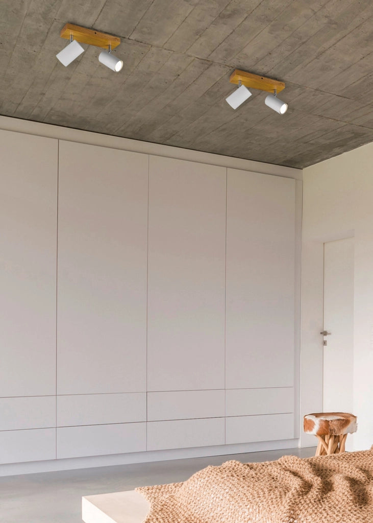 Spot da Interno a Led in Metallo Bianco Opaco