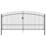 Cancello per recinzione a doppia porta Woerden con punta a lancia 400x224,5 cm 145741