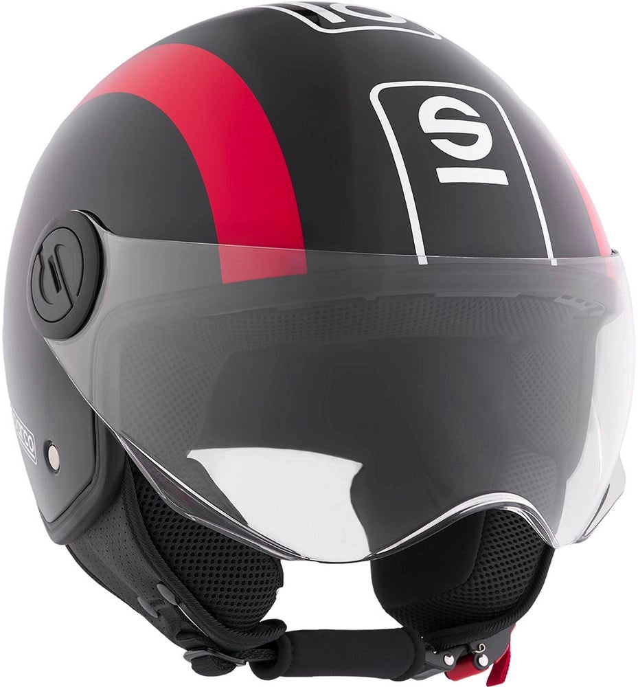 Casco Demi-Jet per moto Sparco con calotta in ABS Taglia M