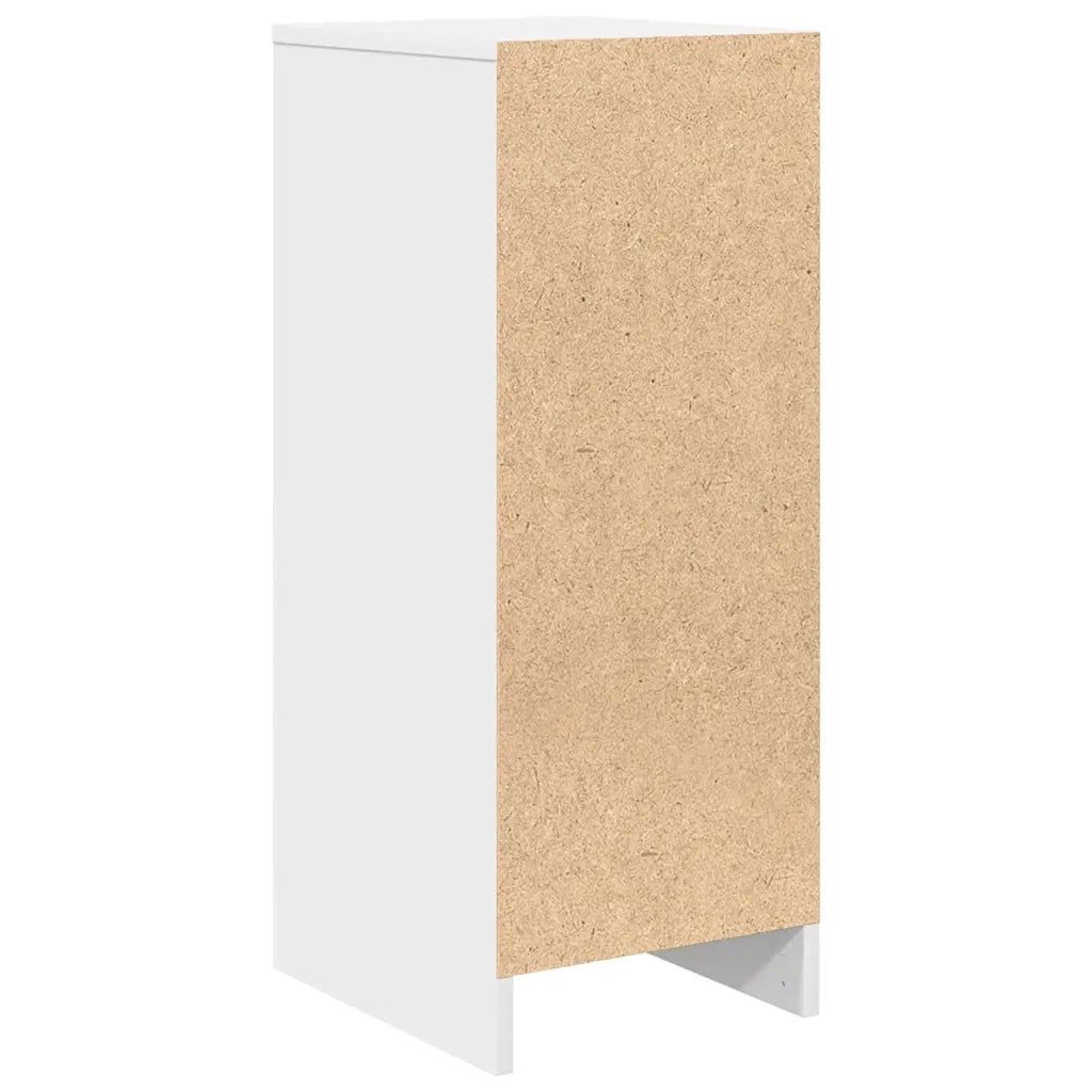 Credenza Bianca 29,5x34x76 cm in Legno Multistrato