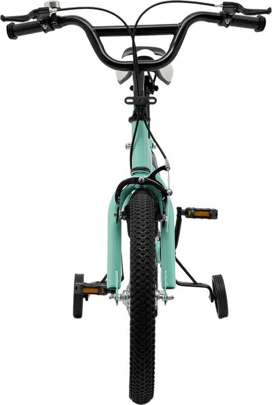 Bicicletta per bambini - Inclusi pneumatici in gomma naturale - Regolabile altezza - Sistema frenante a doppio sistema - Età di utilizzo 5-8 anni - Colore bianco