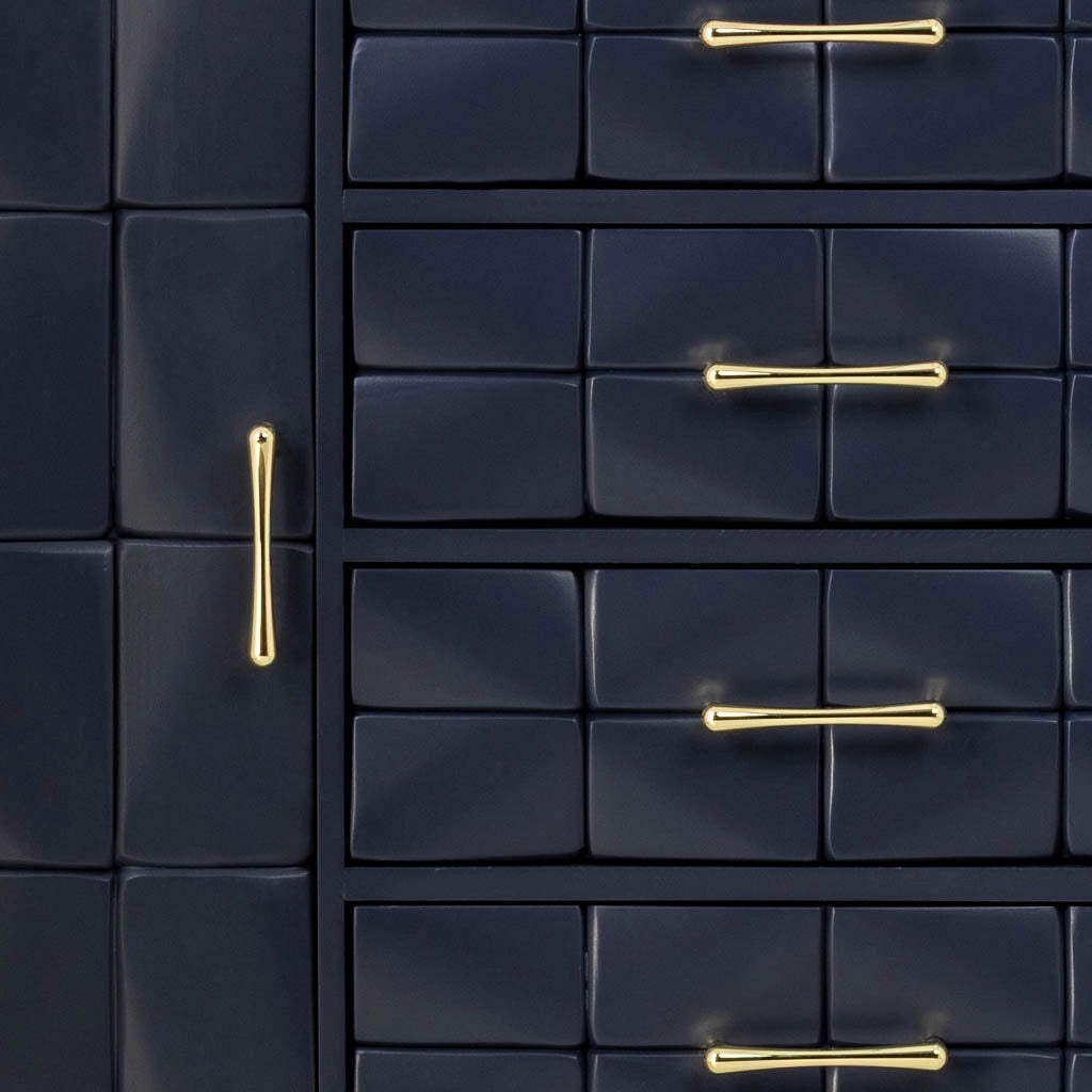 Credenza in legno nero 120x40.5x81h cm