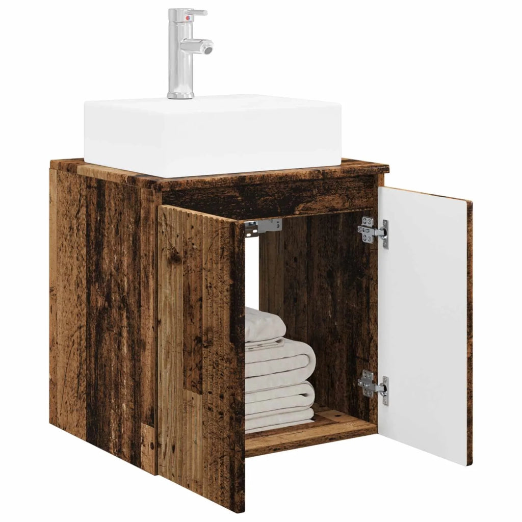 Mobile Lavabo da Parete Legno antico 49,5 x 41 x 62,5 cm 890420