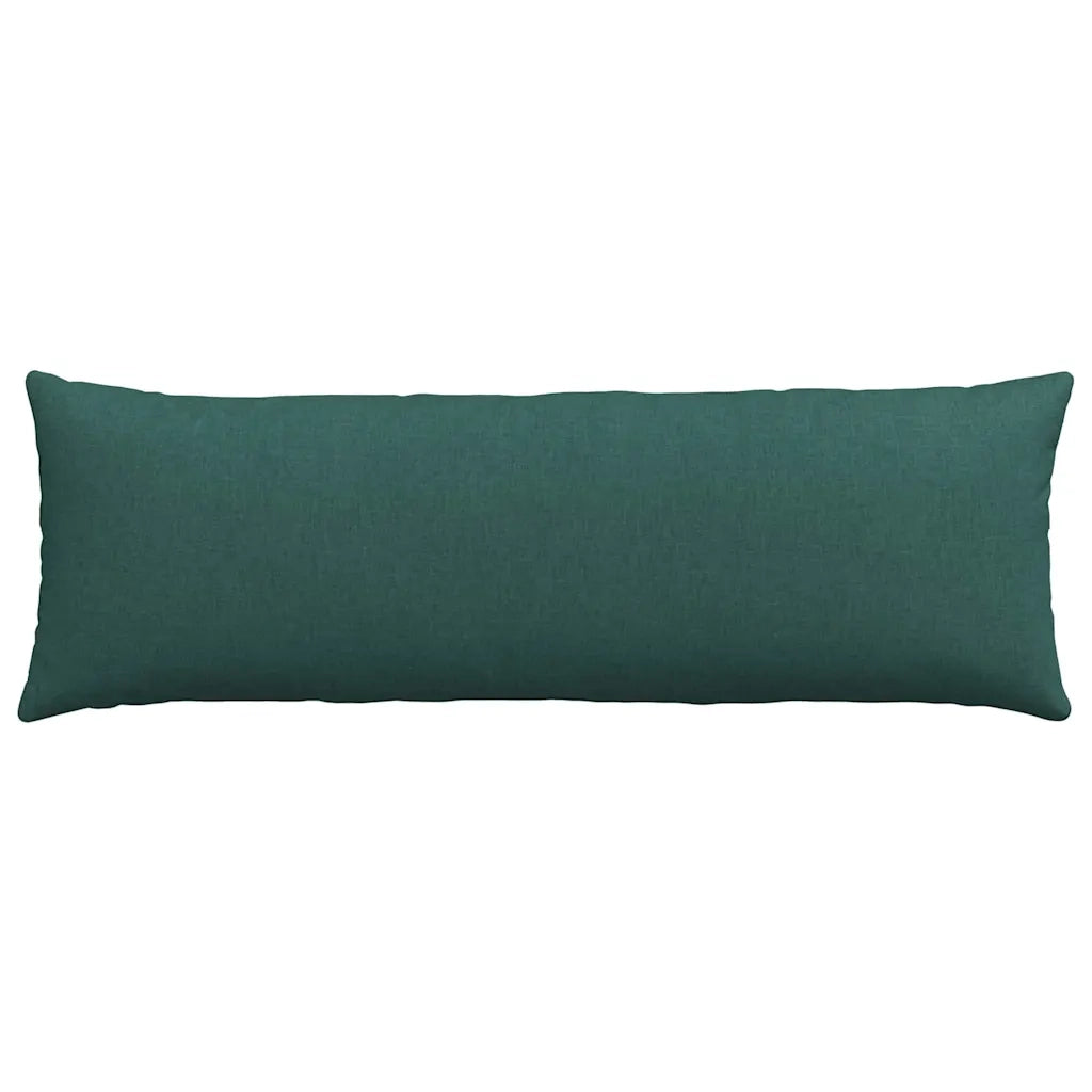 Cuscini da Divano 2 pz-Set di 2 Cuscini per Sofa Verde Scuro 120 x 40 cm Tessuto
