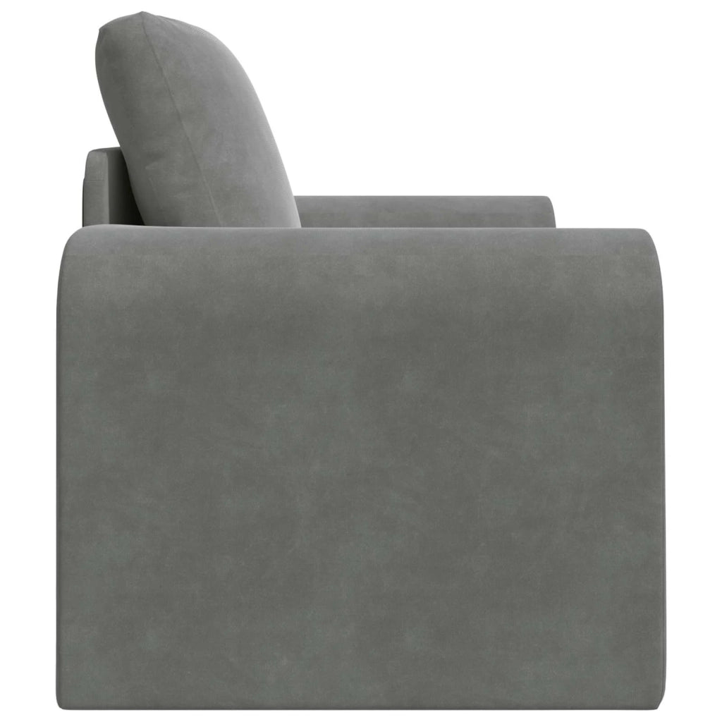 Divano letto | Sof¨¤ letto | Letto singolo Grigio scuro 98 x 71 x 83 cm Velluto