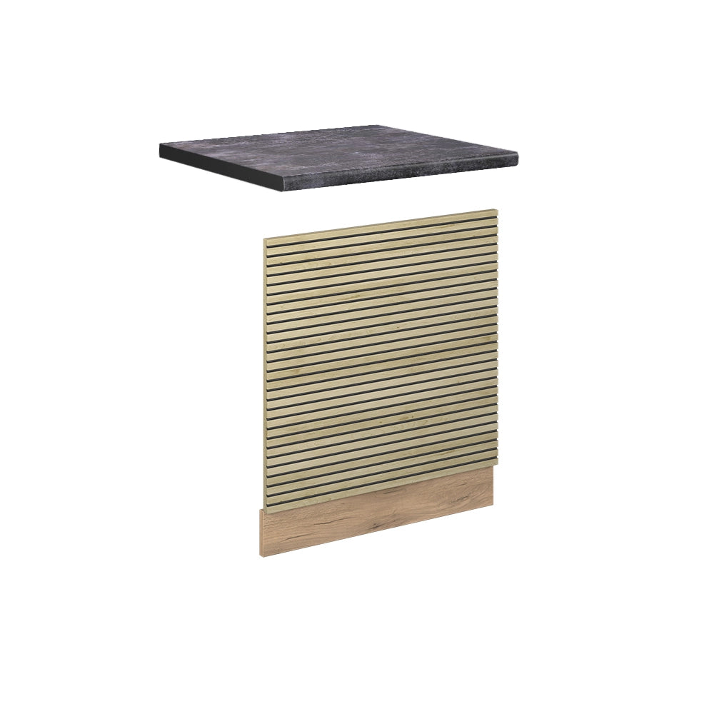 Pannello frontale Fame-Line Pannello in quercia/Rovere dorato 45 cm, PL Antracite Vicco