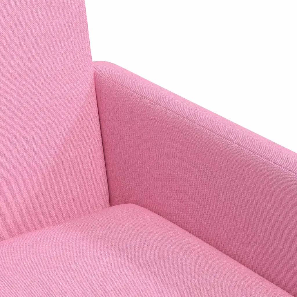 Sedie da pranzo 2 pcs Rosa 57 x 67 x 95 cm Tessuto
