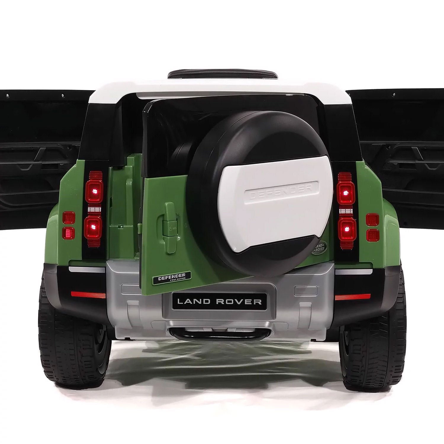 Macchina Elettrica per Bambini Licenza Ufficiale Land Rover Defender 12V 7Ah Verde