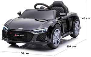 Macchina Elettrica per Bambini 12V con Licenza Audi R8 Sport Nera
