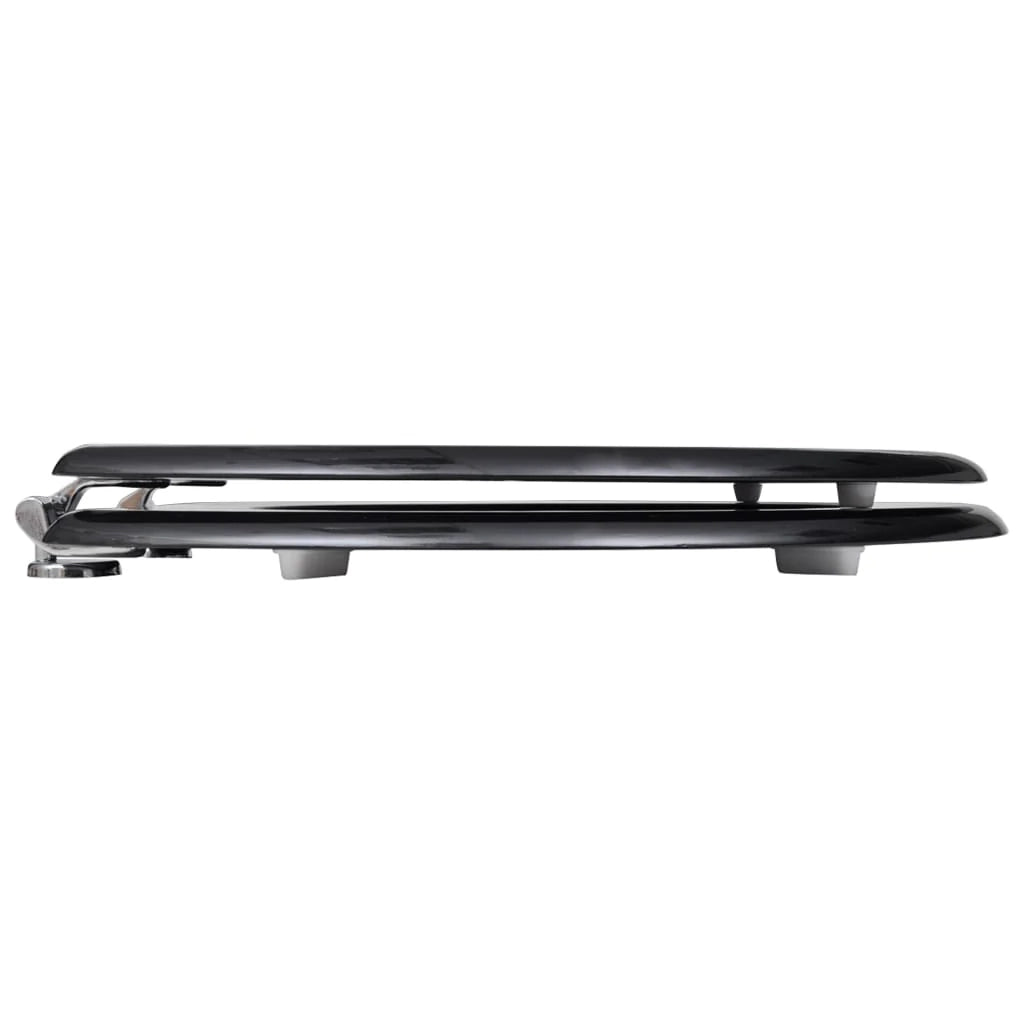 Set di due sedili per WC con coperchio MDF Nero 02_0002945