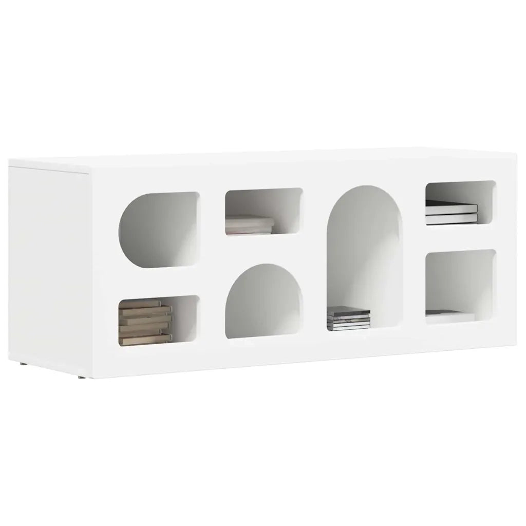 Mobile TV Bianco 100 x 35 x 40 cm Legno multistrato 891264