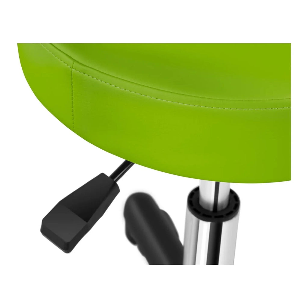 Sgabello/sedia da ufficio verde con ruote 14_0003756