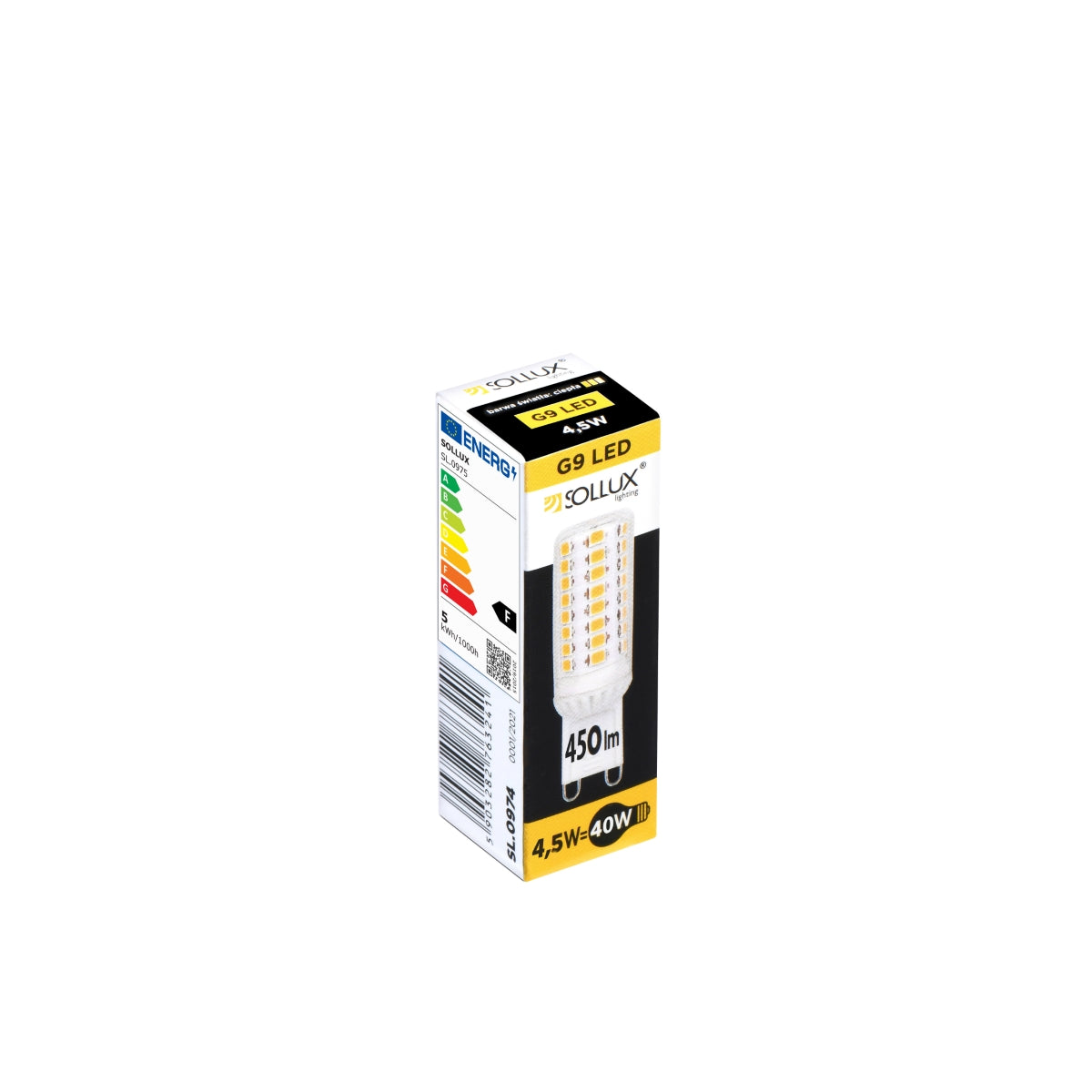 Lampadina LED G9 3000K 4,5W 450lm