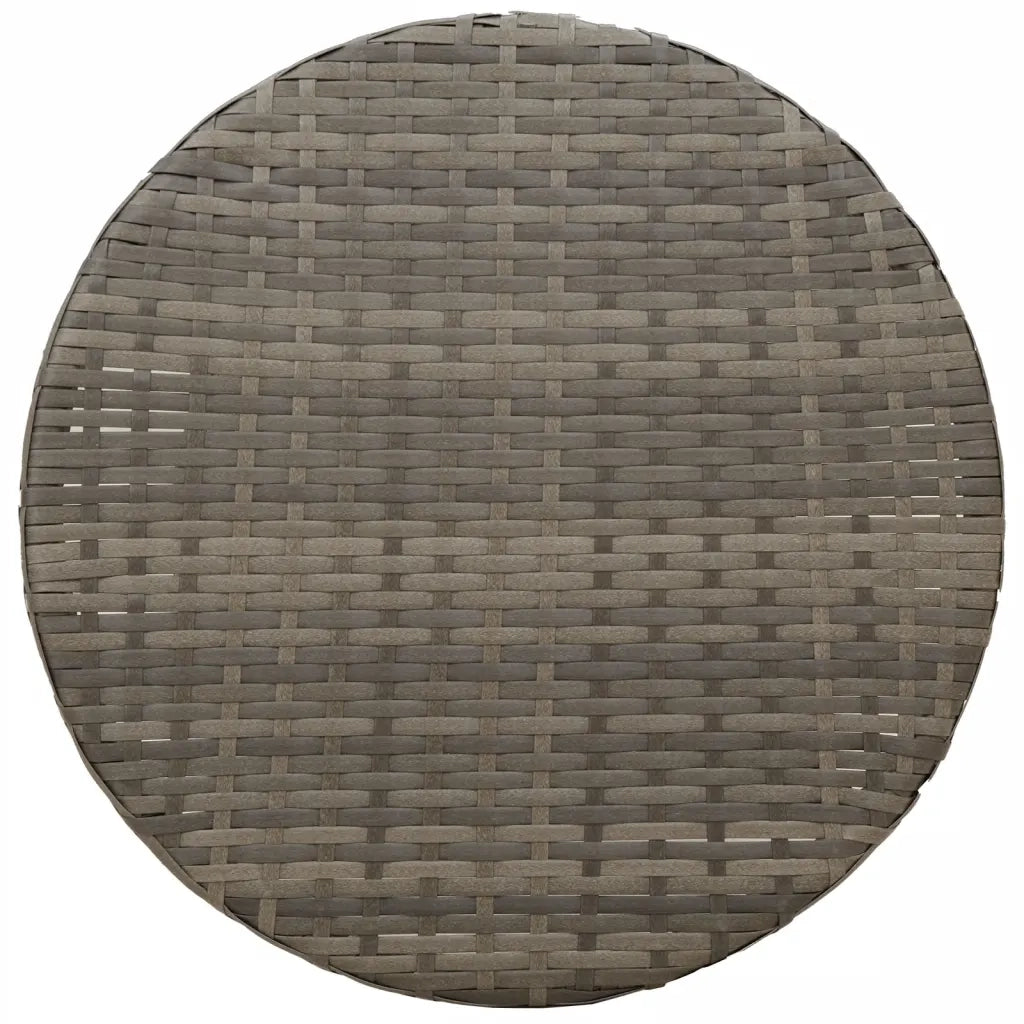 Set da Bistrò 3 pz con Cuscini Grigio in Polyrattan 365679