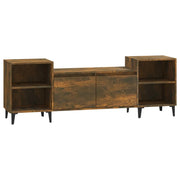 Mobile TV multimediale scaffale TV credenza mobile TV sala da pranzo soggiorno camera da letto rovere affumicato 160 x 35 x 55 cm legno ingegnerizzato marrone 02_0027354