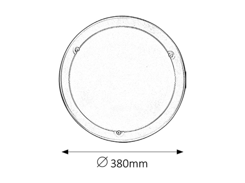 Plafoniera in vetro 38 cm 2xE27 cromata Ufo Rabalux