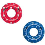 Trade Shop - Ciambella Gonfiabile Fashion Nautical Salvagente 119cm Con Maniglie Estate 36353 -