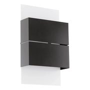 Applique Esterno Moderna Kibea Metallo Bianco E Antracite Led