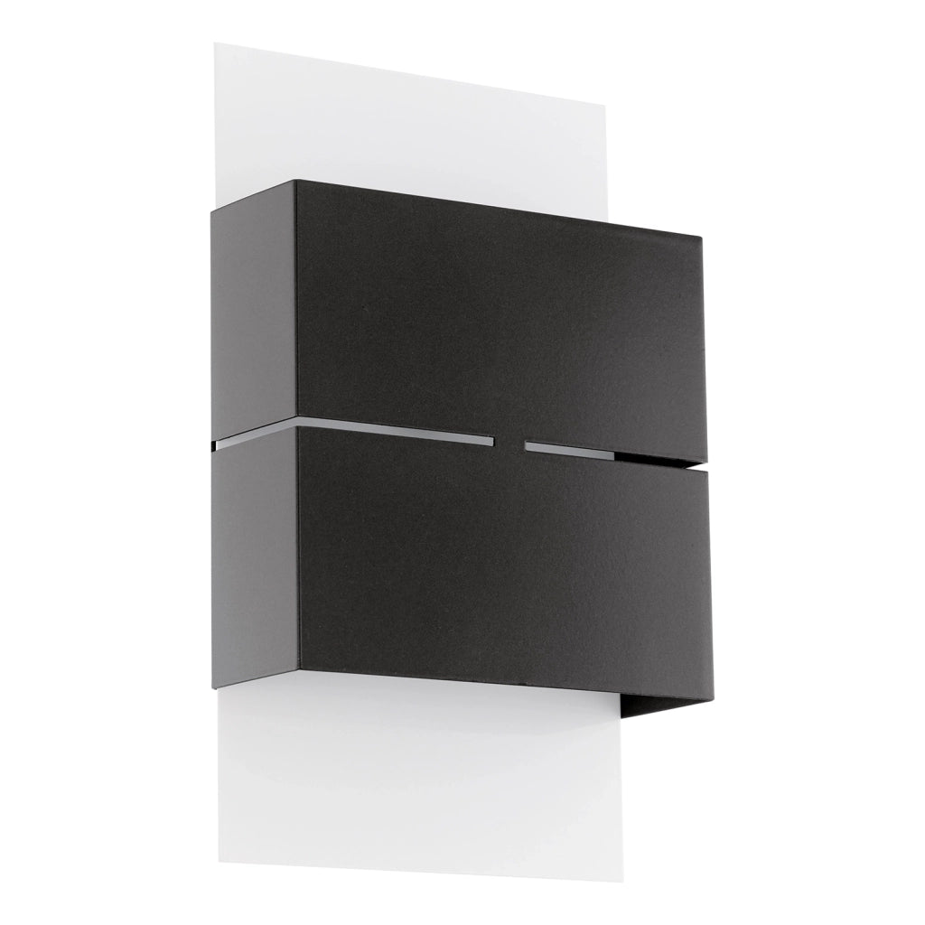 Applique Esterno Moderna Kibea Metallo Bianco E Antracite Led
