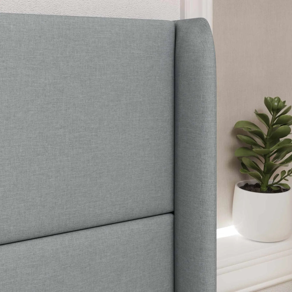 Orecchia della Testata Grigio chiaro 80 x 16 x 4 cm Tessuto CFW9165840
