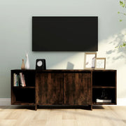 Mobile Porta TV-Mobile per TV-Credenza TV Rovere Fumo 130x35x50 cm in Truciolato
