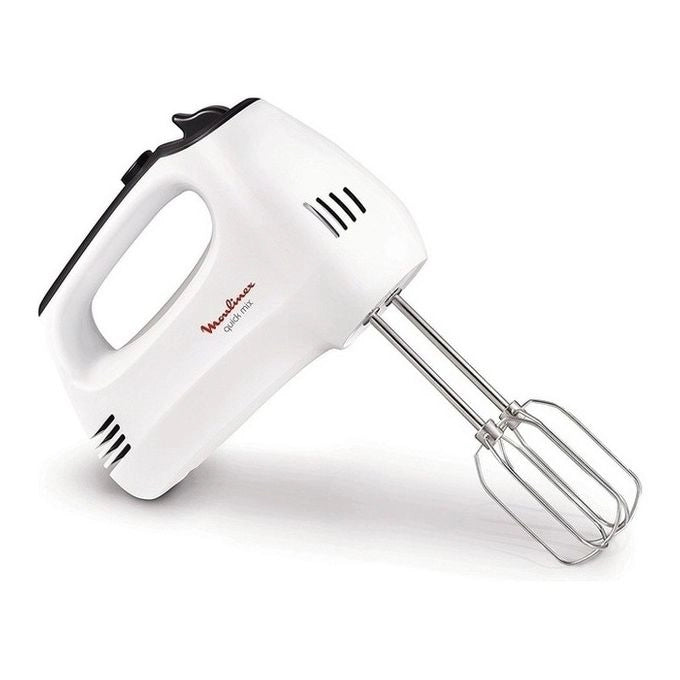 Moulinex HM3101 Quick Mix Sbattitore Elettrico con Fruste e Ganci Impastatori, 300W