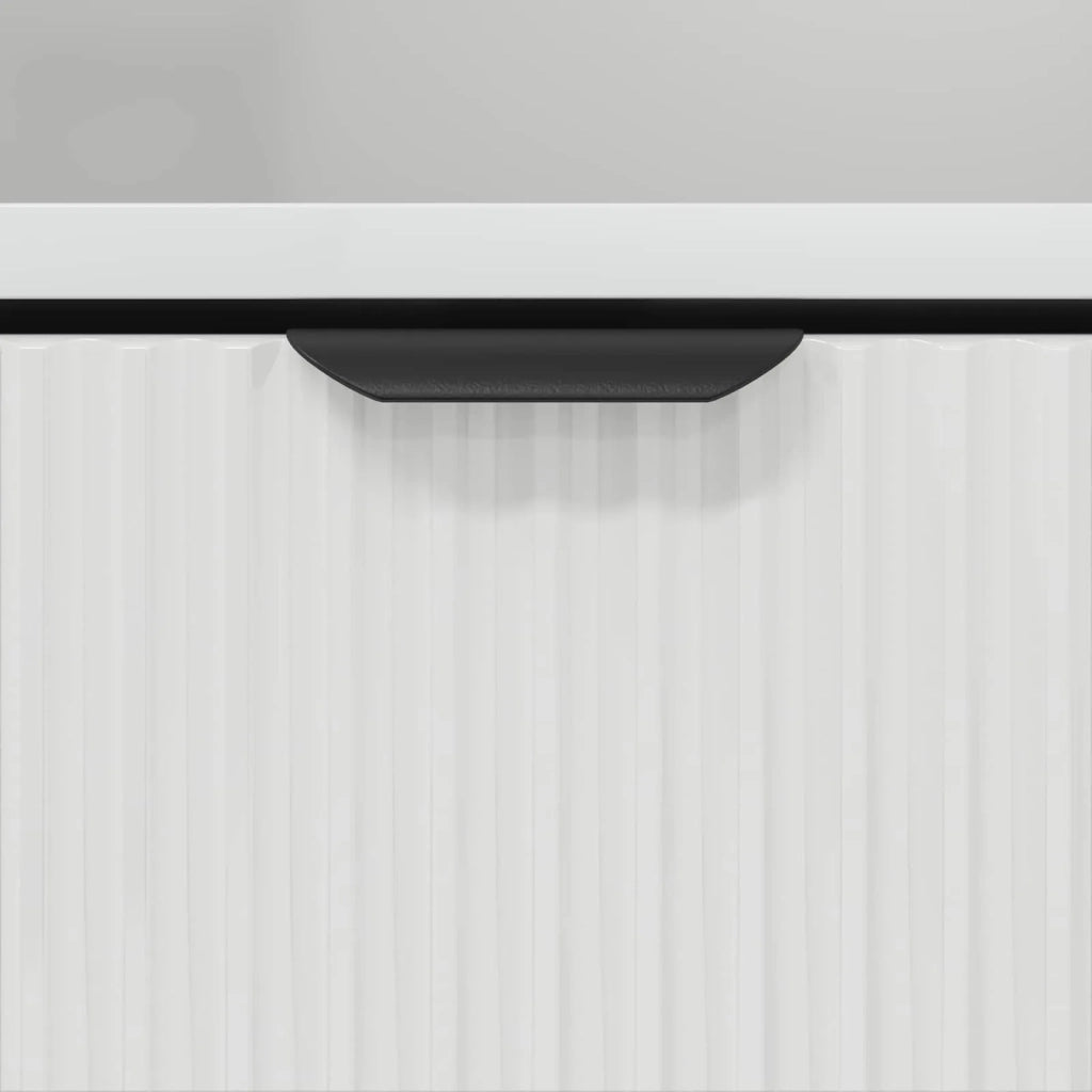 Mobile da Bagno con cassetto Bianco Lucido 31,5 x 33 x 190 cm 883408