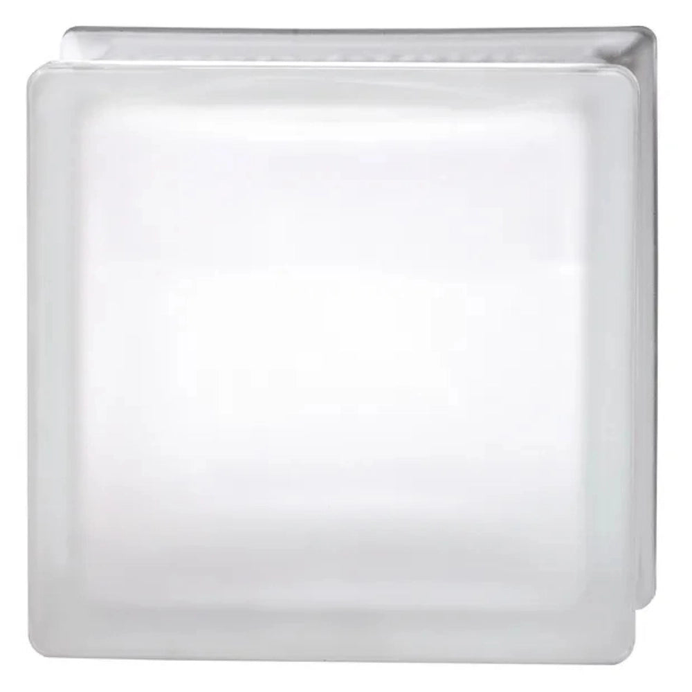 Vetromattone pure neutro satinato bianco 190 x 190 x 80 mm confezione 6 pezzi