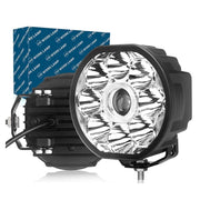 Faro Led Fuoristrada Rotondo 6'' 80W 8000LM + Frecce Arancione 10W 12V 24V IP67 6000K Omologato E-Mark