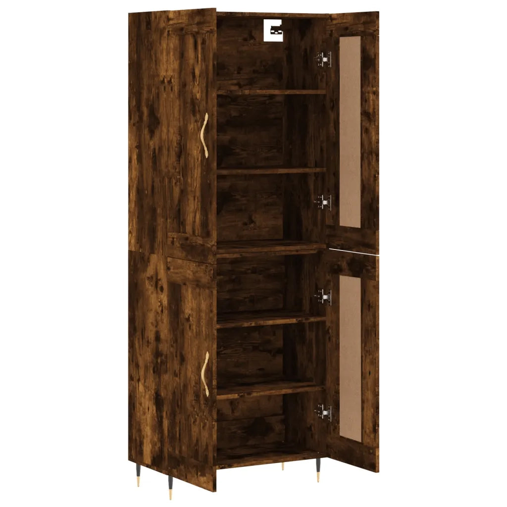 Credenza Rovere Fumo  69,5x34x180 cm in Legno Multistrato 3199670