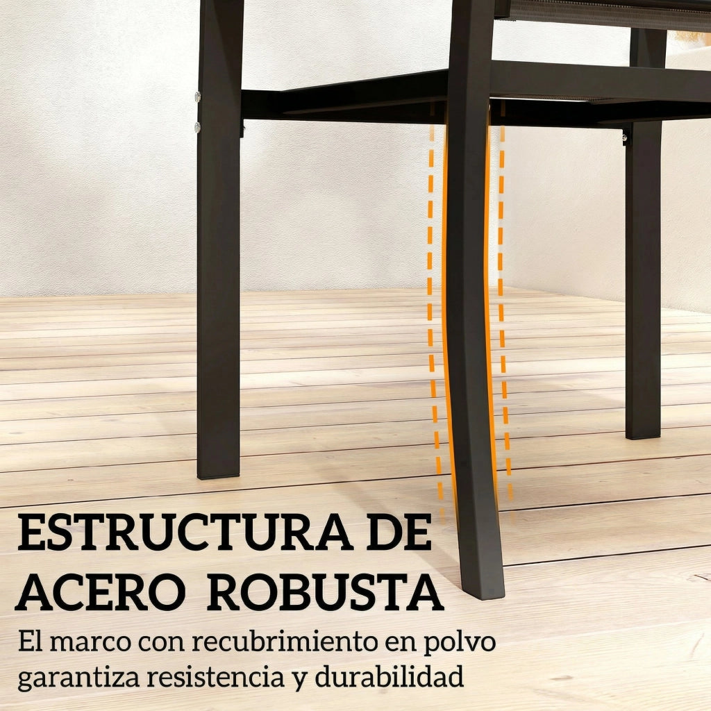 Set Tavolo e Sedie da Giardino 3 Pezzi ¨C Minimal ¨C Grigio Chiaro Vetro Temperato