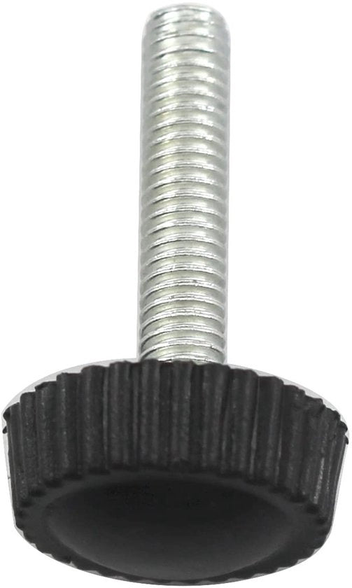 Duimschroef 20 Stuks - M4x30 Schroef - Alta Qualità Acciaio di Carbonio - Manopola in Plastica Nera - Anticorrosione - Facile da Installare