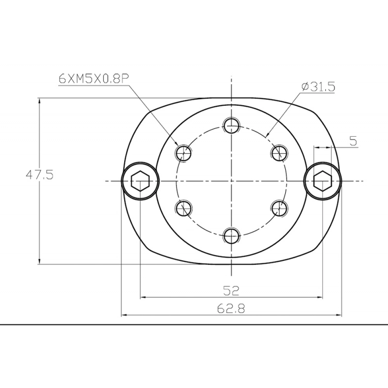 MORSETTO INOX  Ø MM.30/35/40 STAINLESS STEEL CLAMP FOR TUBE Ø MM.30/35/40