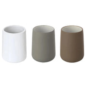 PORTASPAZZOLINI IN CERAMICA MODELLO SIDNEY DIM. CM(LXPXH):ø8Xø8X11 BIANCO   Idroweb