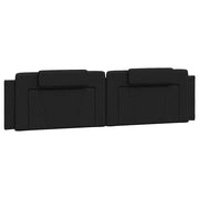 Cuscino Testiera Viana Nero 200 cm in Similpelle CFW7540478
