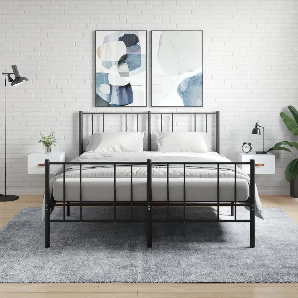 Comodini a Muro 2 pz-Set di 2 Tavolino da notte Bianco Lucido 35x35x20 cm 953858